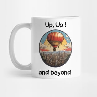 Air Balloon Sky Wings Travelling Aircraft Vintage Mug